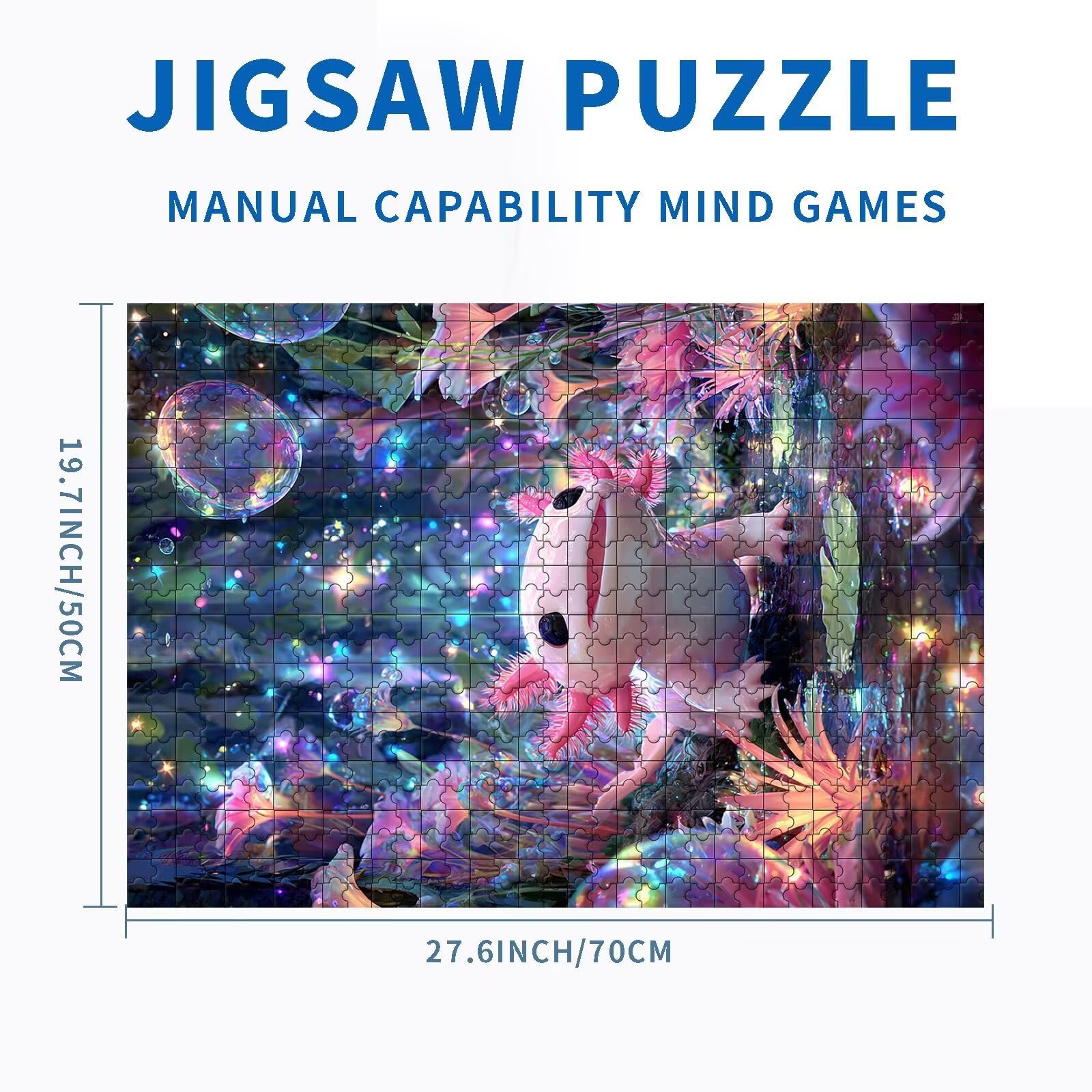 Пазл Axolotl Rainbow Forest 1000 деталей 50 x 70 см, фото №2 Пазл Axolotl Rainbow Forest 1000 деталей 50 x 70 см, фото №2