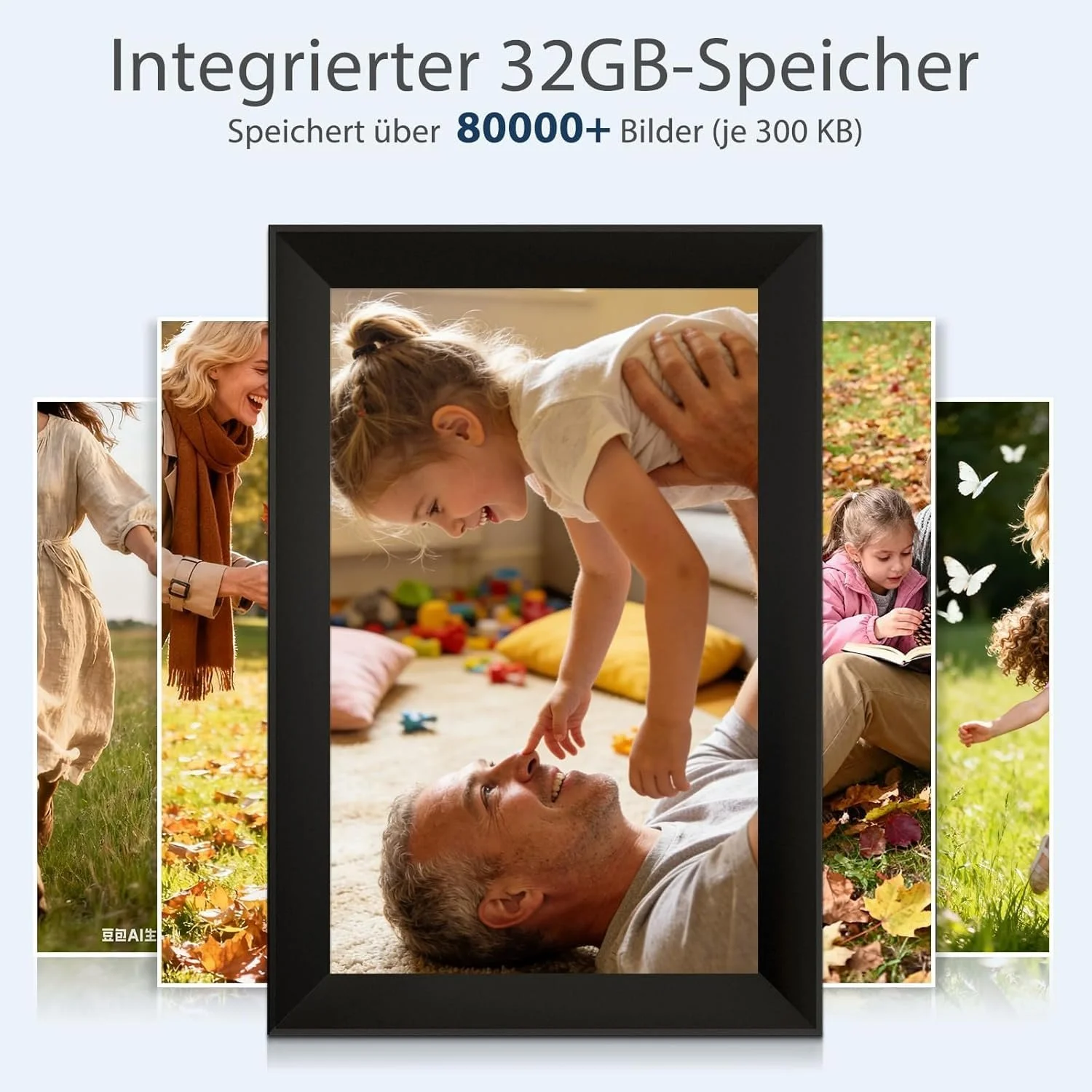 Цифровая фоторамка Frameo 10.1 дюйма 1280 x 800 HD IPS Wi-Fi 32 ГБ, фото №6