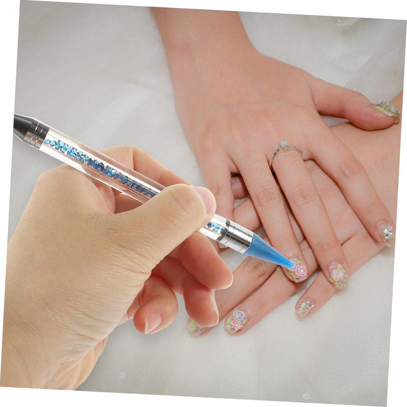 Набір для манікюру зі стразами minkissy, синій, фото №9