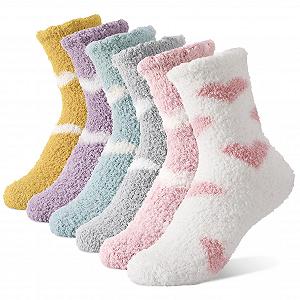 Носки Пушистые Cuddly Socks 35-38, 6 пар - Фото 1