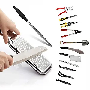 Портативна алмазна точилка Двостороння 300/600 грит для кухонних ножів synthetic.ua - Фото 1