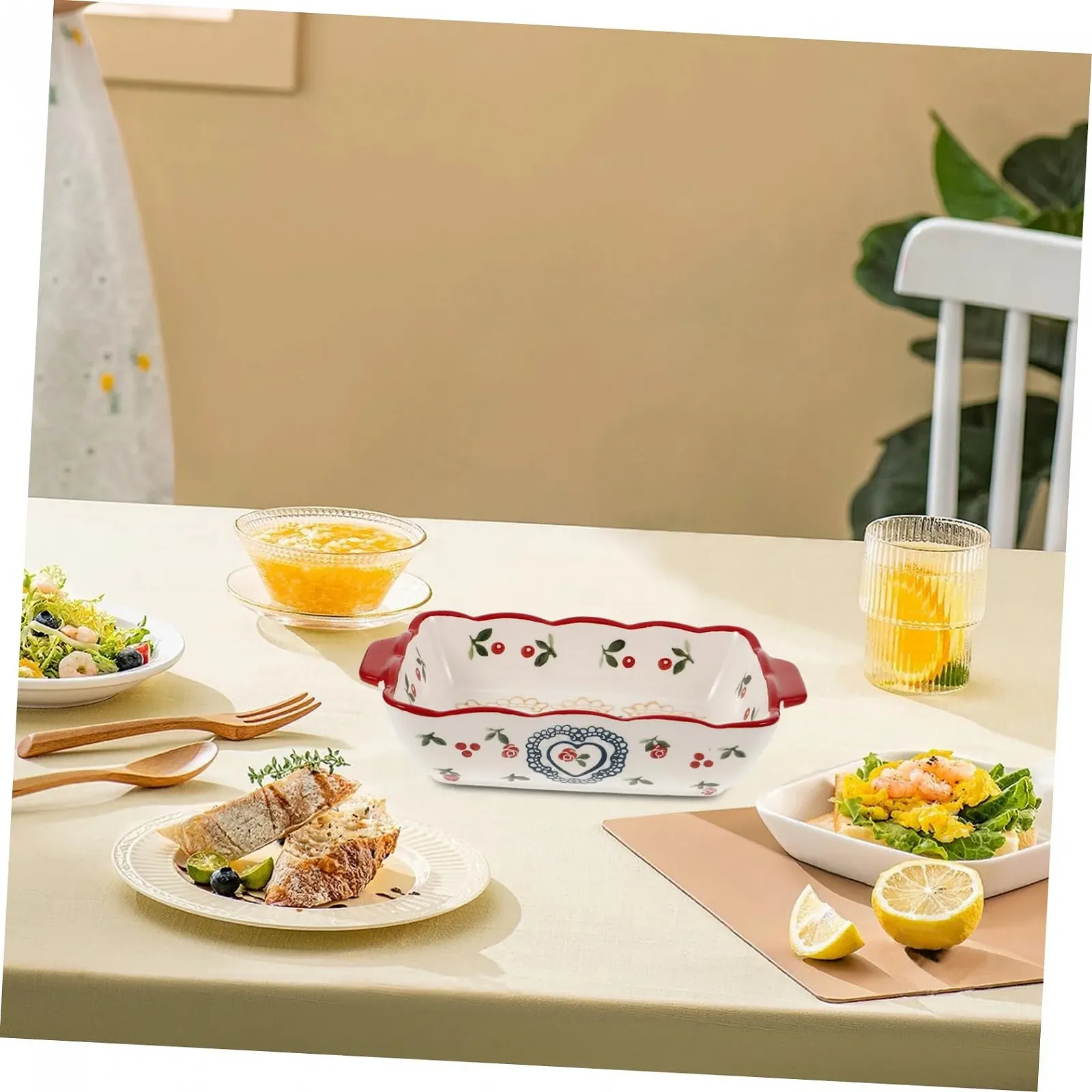 Форма для запекания Керамическая Прямоугольная для лазаньи и запеканок, фото №3