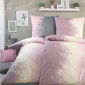 Комплект постільної білизни BaSaTex Flavio 4 предмети 100% бавовна 2 x 135 x 200 см + 2 x 80 x 80 см на блискавці - Фото 1