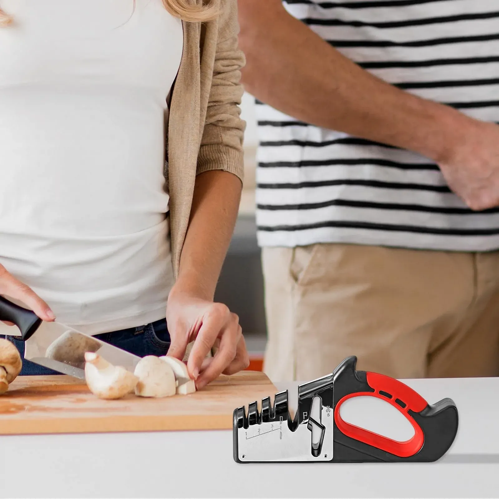 Точилка для ножів та ножиць вольфрамова сталь з ергономічною ручкою, фото №7 Точилка для ножів та ножиць вольфрамова сталь з ергономічною ручкою, фото №7