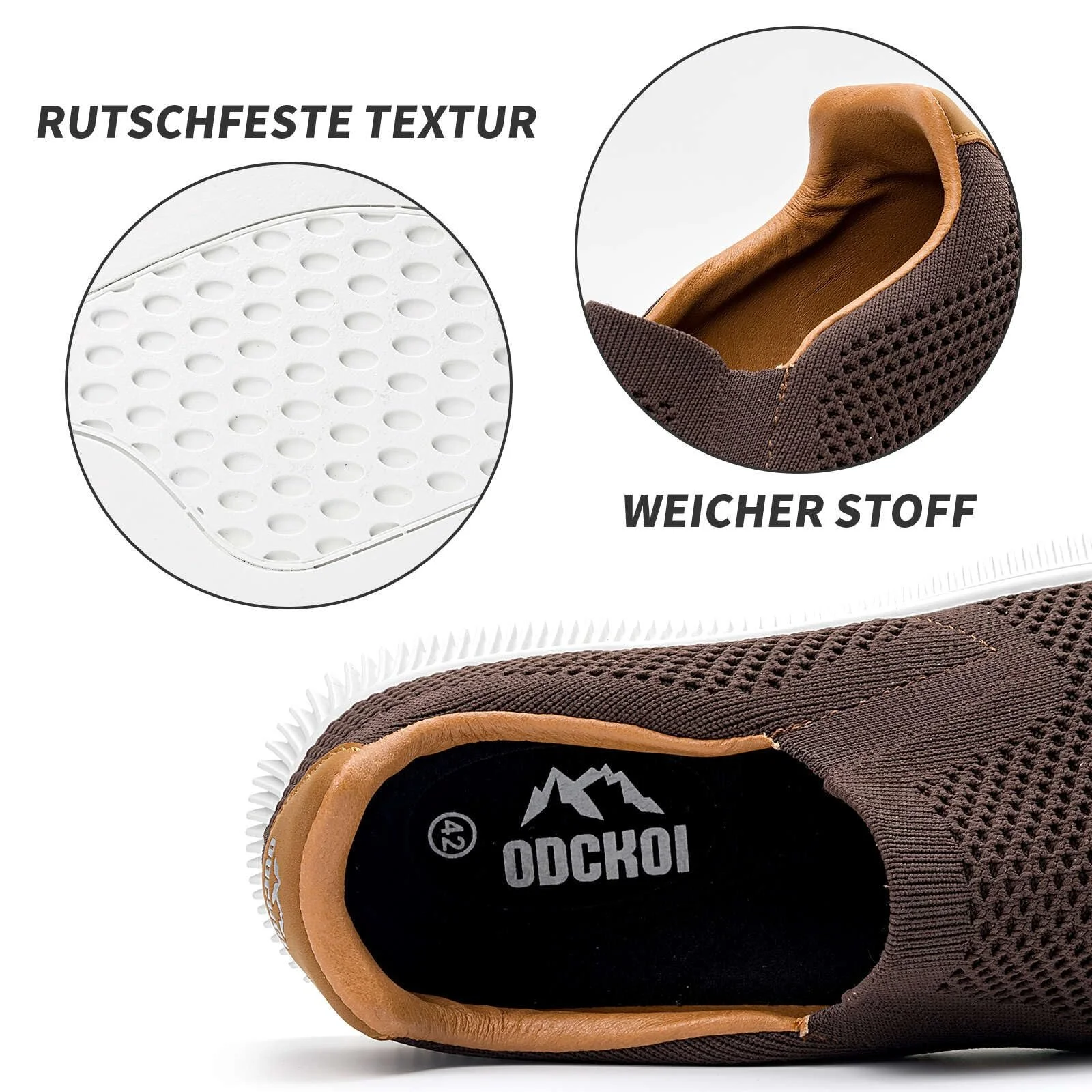 Мужские Слипоны MrToNo Кроссовки Повседневная Обувь для Ходьбы Легкие Лоферы Удобные Дышащие Спортивные Кроссовки для Бега Тренажерного Зала Фитнеса и Джоггинга, фото №2