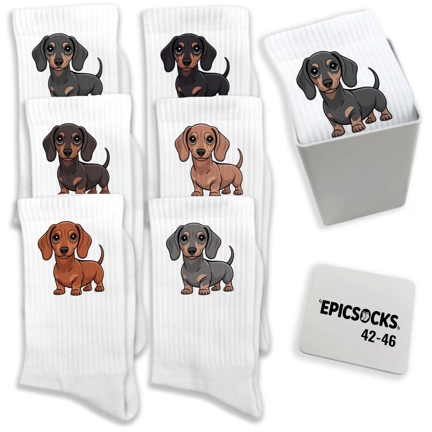 Шкарпетки Dachshund Love, фото №1