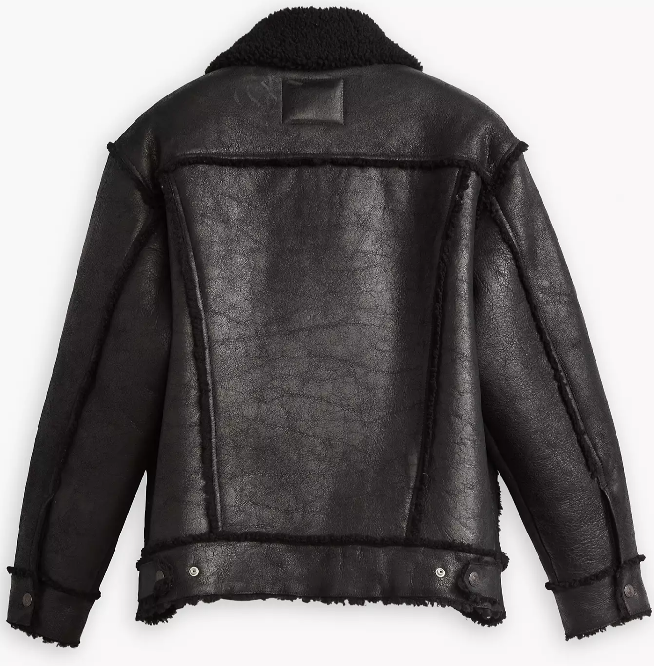 Чоловіча шкіряна куртка Levis - Shearling Trucker Goliath Sherpa - XL, фото №6
