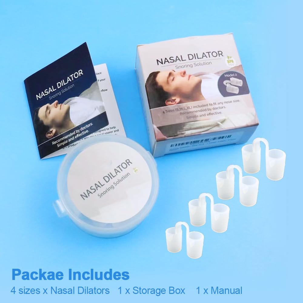 Розширювач для носа для сну Силіконовий багаторазовий пристрій для розв'язання проблеми хропіння (4 розміри/паковання), фото №5