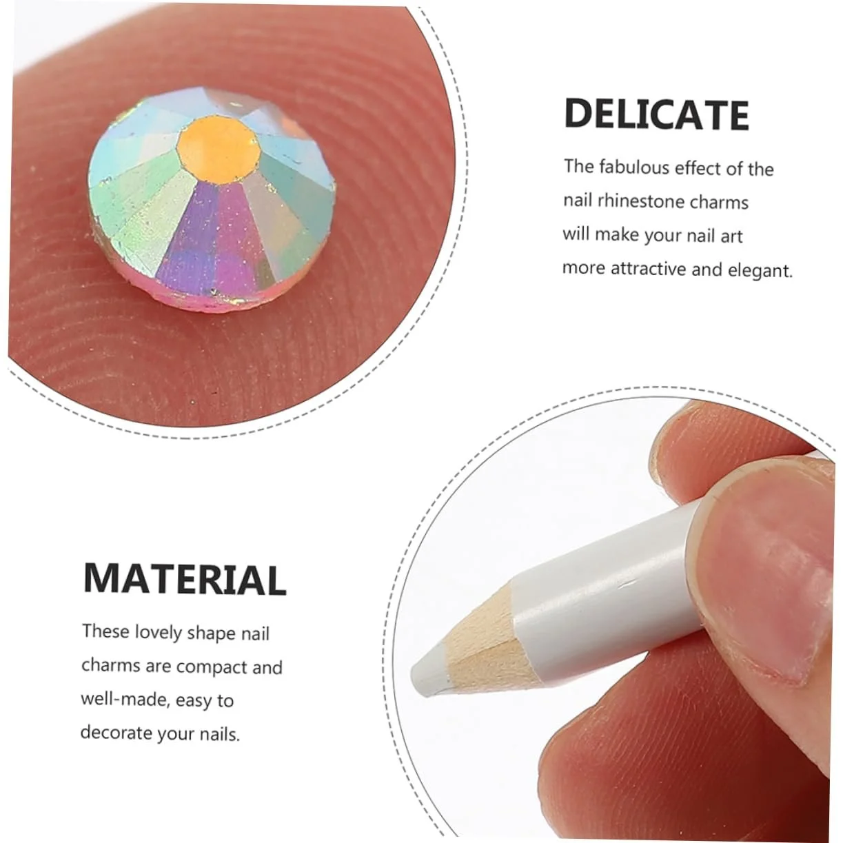 Блискітки 3D Ipetboom, 1 набір, плоске скло, фото №2