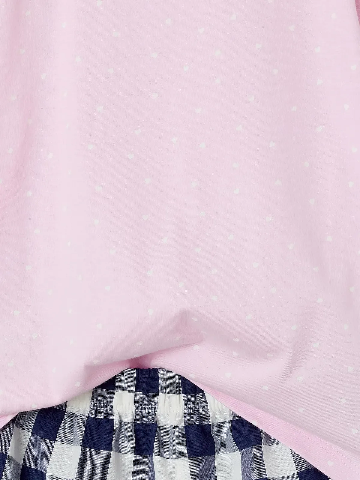 Літній комплект піжам з попліну для дівчаток Vertbaudet, 2 шт, фото №5 Літній комплект піжам з попліну для дівчаток Vertbaudet, 2 шт, фото №5