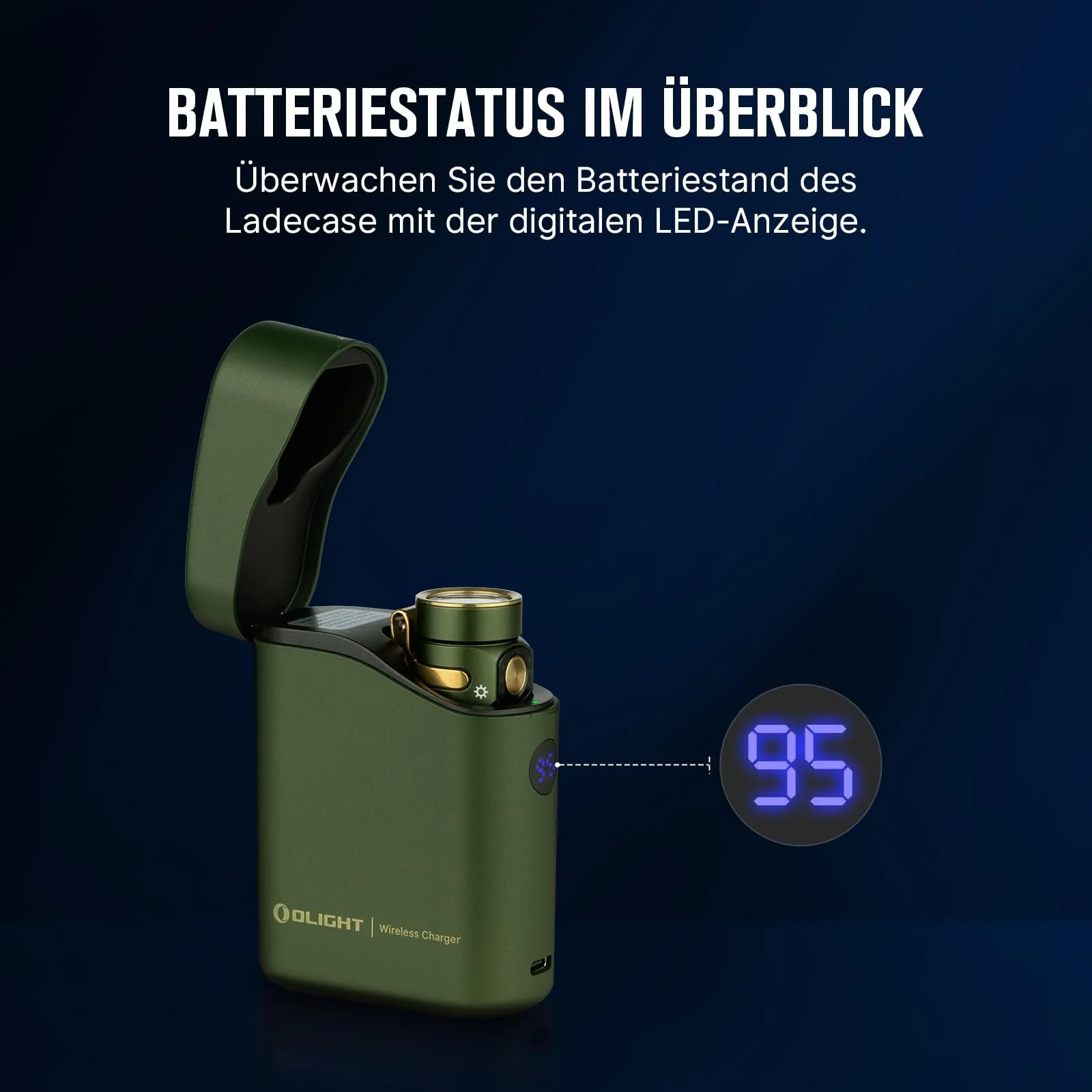 Ліхтар OLIGHT Baton 4 Mini LED Акумуляторний з регульованим зарядним кейсом, ручний до 190 днів роботи, 1300 лм 170 м Дальність світла Супер яскравий маленький, IPX8 OD, фото №6