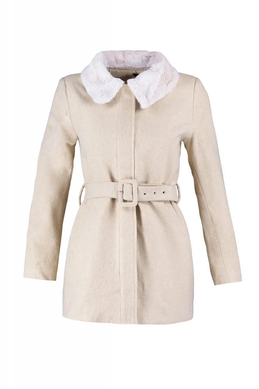 Пальто TRENDYOL Базовое Однотонное, фото №6 Пальто TRENDYOL Базовое Однотонное, фото №6