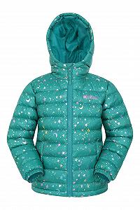 Куртка стьобана Mountain Warehouse Seasons для дітей, Ультралегка, тепла, водонепроникна, з капюшоном і блискавкою - Фото 1