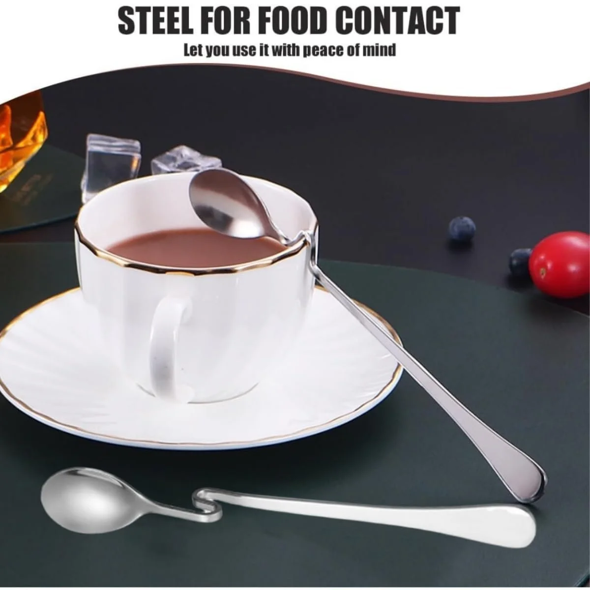 Ложка для меду з нержавіючої сталі, набір з 2 ложок для джему, фото №7