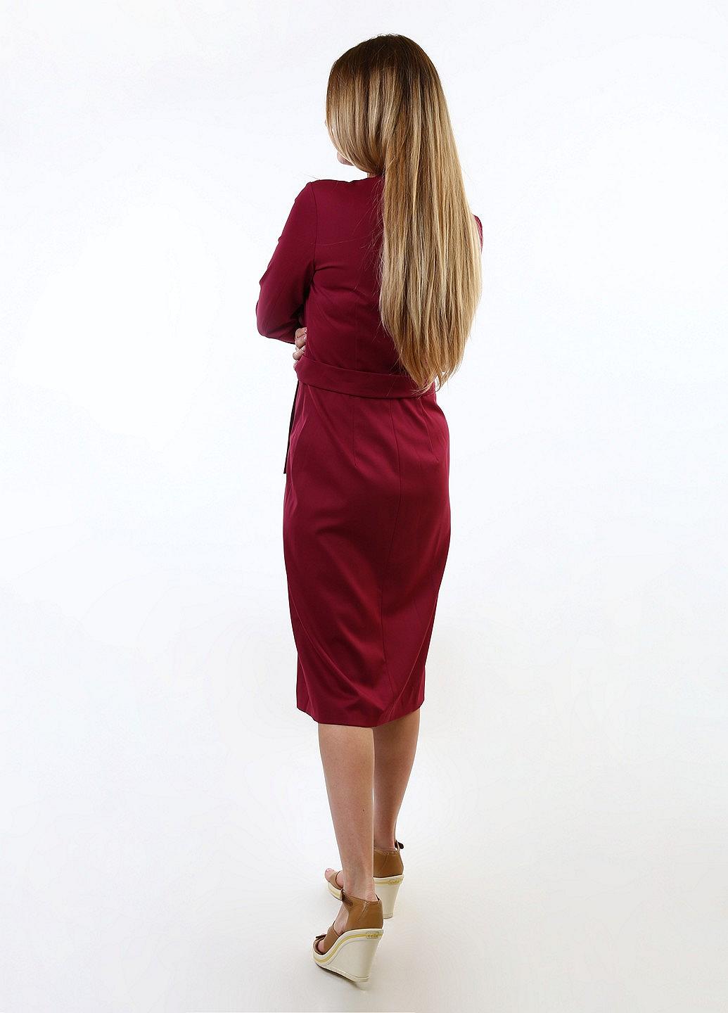 Платье inDresser S Малиновый (IN-F0281В033Е-Crimson), фото №3