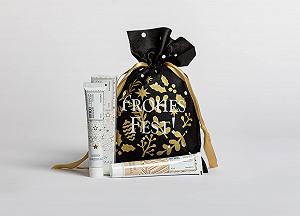 Крем для рук UMIDO Мигдальна олія + Масло ши + Екстракт коріандру в різдвяній сумці synthetic.ua - Фото 1