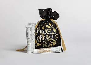 Крем для рук UMIDO Миндальное масло + Масло ши + Экстракт кориандра в рождественской сумке synthetic.ua - Фото 1