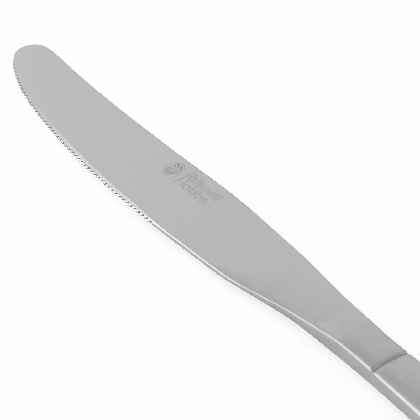 Набор столовых приборов Russell Hobbs Florence на 4 персоны, 20 предметов: нож, вилка, кондитерская вилка, десертная ложка, чайная ложка, нержавеющая сталь 18/0, фото №7