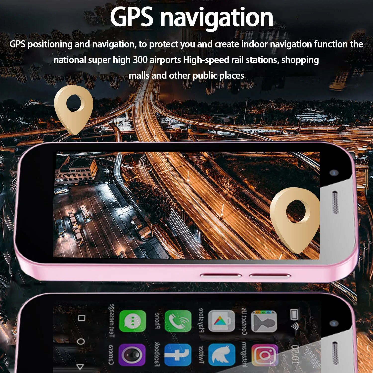 Міні-смартфон Mini 4G 3+32GB Dual-Sim Quad-Core 2600мАг Рожевий (Для дівчаток), фото №5