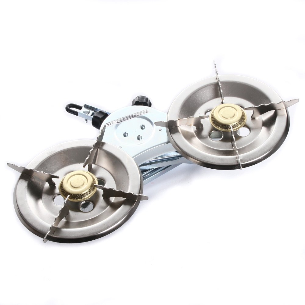 Плита rg-vertrieb Плита Газова Плита Пот Кришка Двошарова Пальник Кемпінгова Плита для Газових Балонів 22 см, фото №4