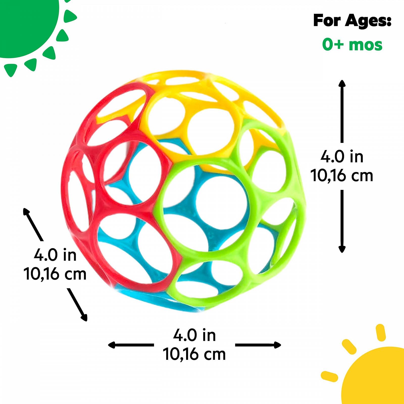 Набор игрушек Bright Starts Easy-Grasp Oball Bundle Gift Set - Grasp the Day, мяч и погремушка, 2 шт., без BPA, унисекс, для новорожденных+, фото №10 Набор игрушек Bright Starts Easy-Grasp Oball Bundle Gift Set - Grasp the Day, мяч и погремушка, 2 шт., без BPA, унисекс, для новорожденных+, фото №10