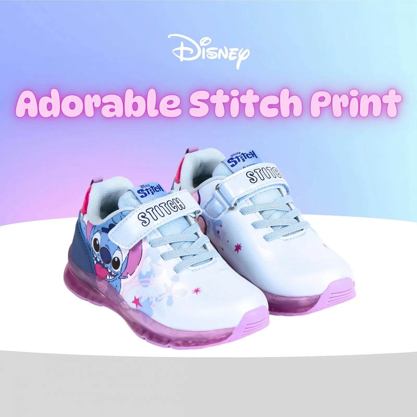 Кроссовки Disney Stitch для девочек, Детская Кроссовки с блестящим дизайном, Размеры EU 25-32, фото №8