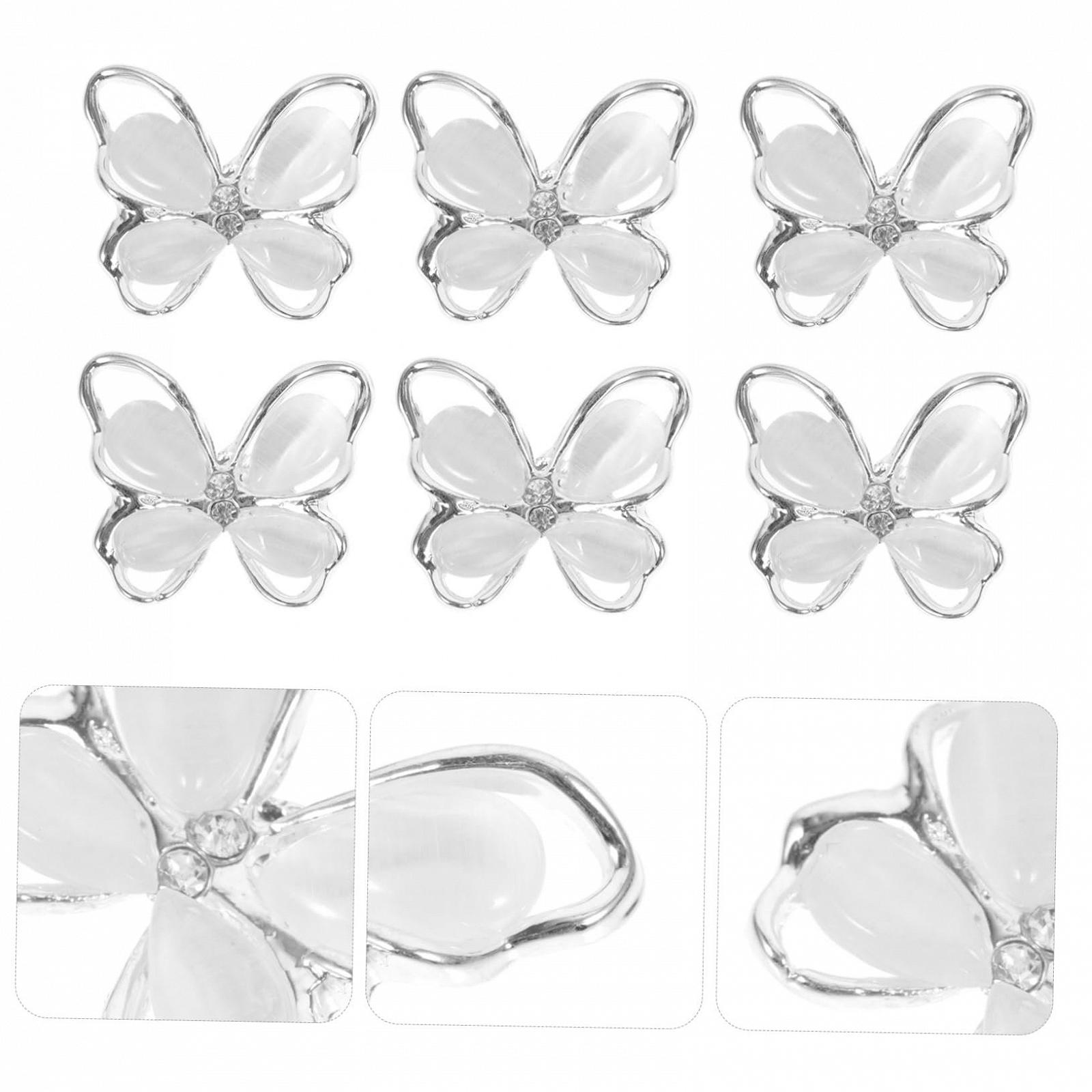 Украшение для ногтей Бант FRCOLOR, 50 шт, Аксессуары для ногтей, 3D Сплав Хрустальный галстук, фото №6