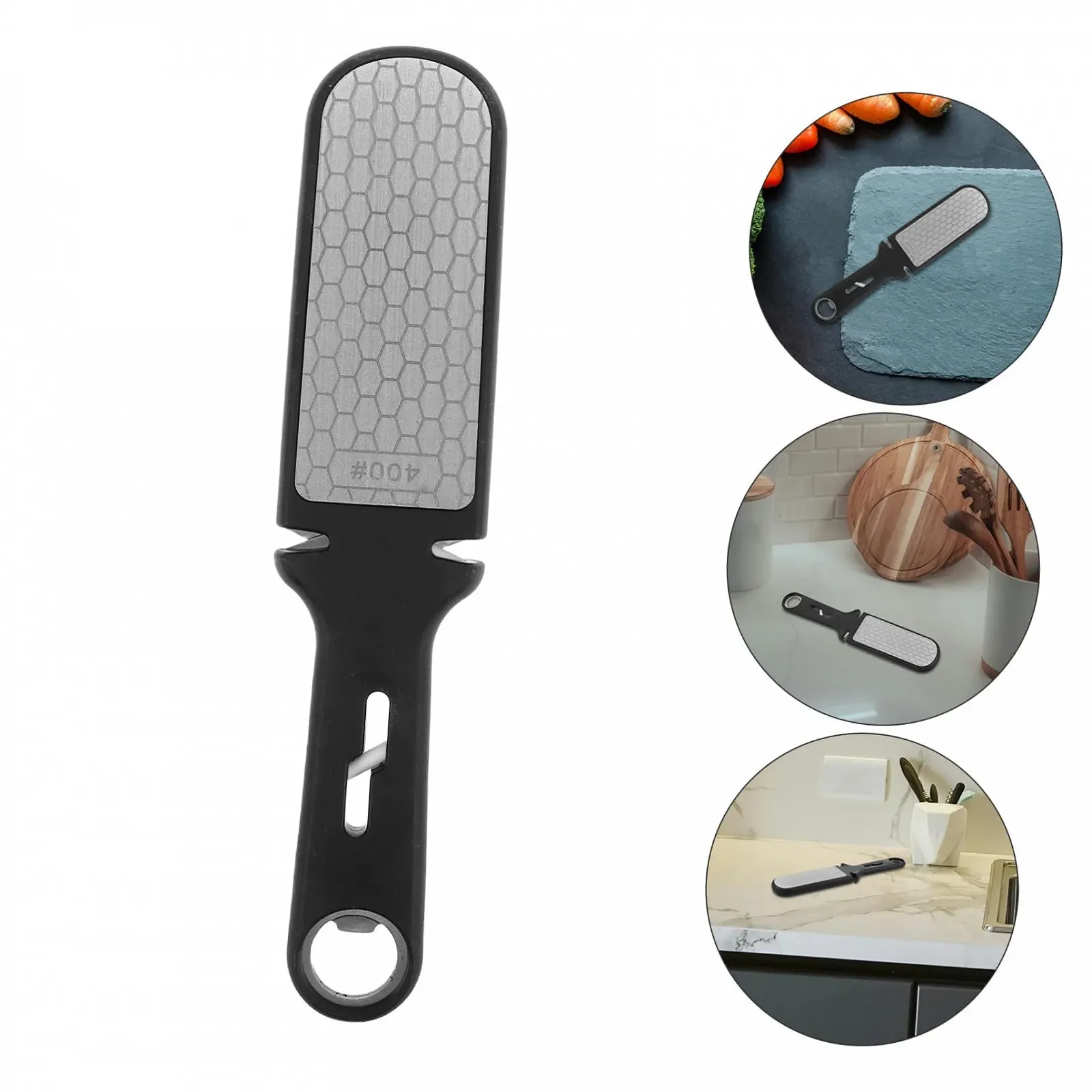 Точильный камень Ciieeo портативный нержавеющая сталь Black, фото №8