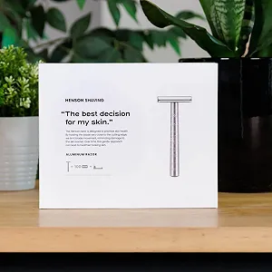 Набор для бритья Henson Shaving AL13 Бритва + Держатель + 100 лезвий RK synthetic.ua - Фото 1