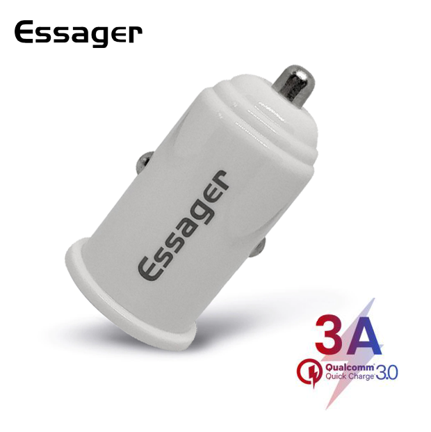 Автомобильный адаптер ESSAGER для зарядки на 1 USB 2.4A(PS), фото №1