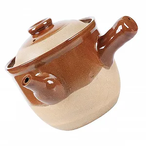 Кастрюля для варки китайской медицины Керамическая Термостойкая с гладкой ручкой - Фото 1