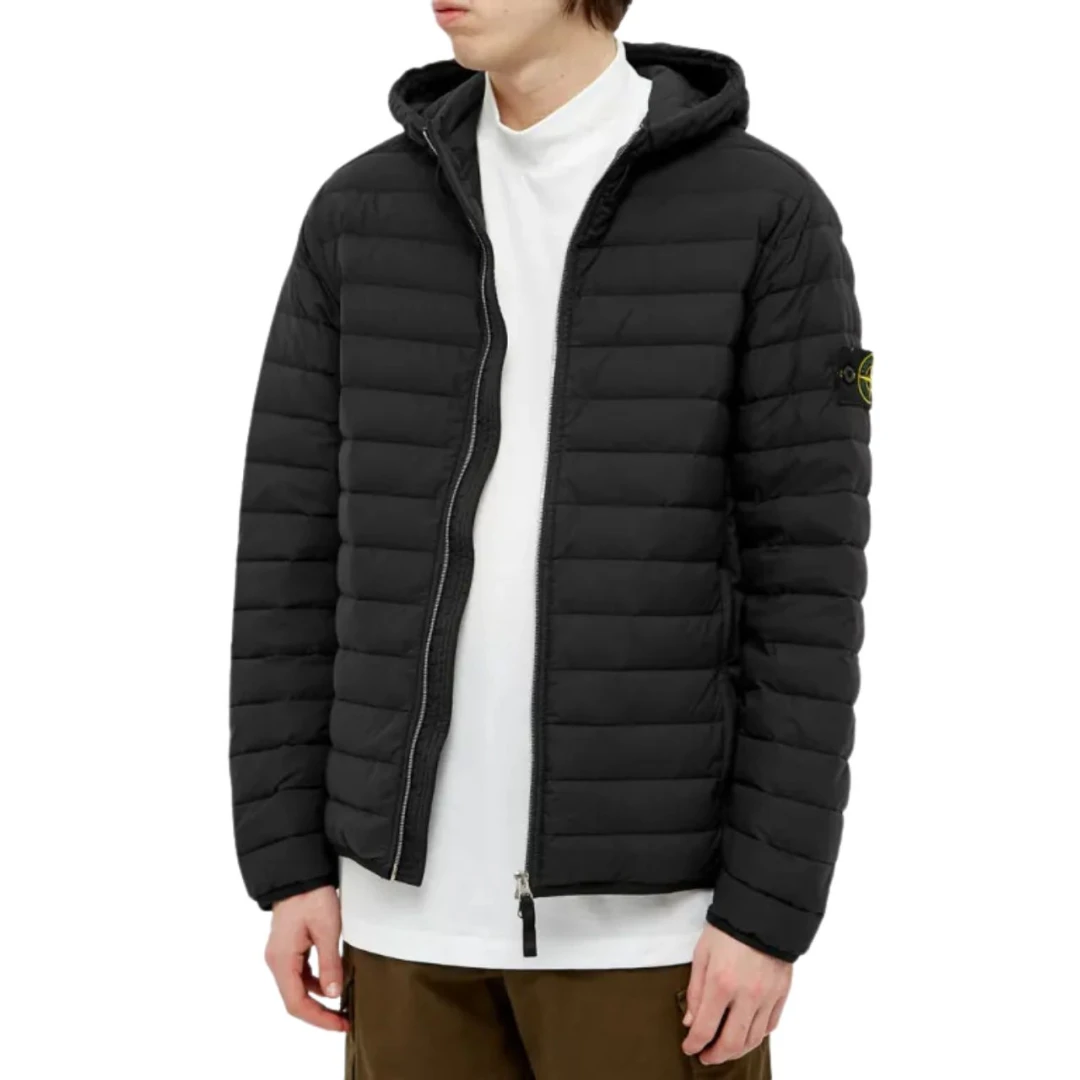 Куртка Stone Island Loom Woven Lightweight Down Black S, фото №1