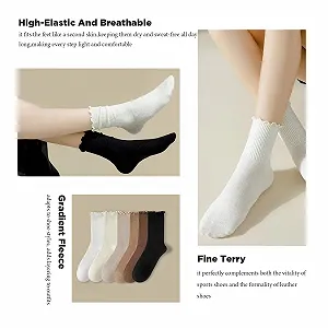 Носки с рюшами, 8 пар носков, Женские, Милые хлопковые носки (Размер 35-41) цена на synthetic.ua - Фото 1 Носки с рюшами, 8 пар носков, Женские, Милые хлопковые носки (Размер 35-41) synthetic.ua - Фото 1