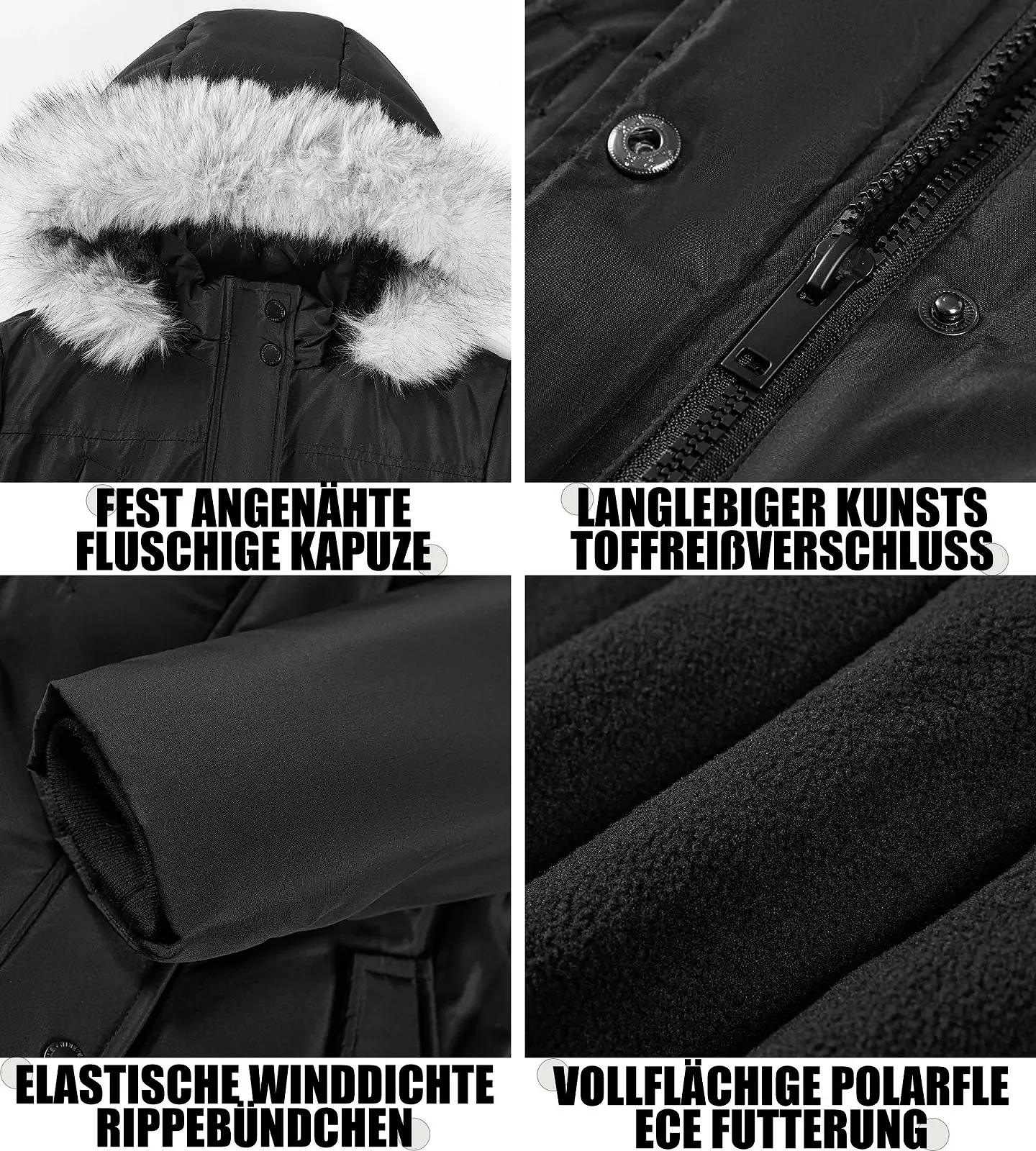 Зимова куртка для дівчаток з капюшоном та хутряною облямівкою Sunny Sprout, утеплена куртка-пуховик з вітрозахисними рукавами, фото №6