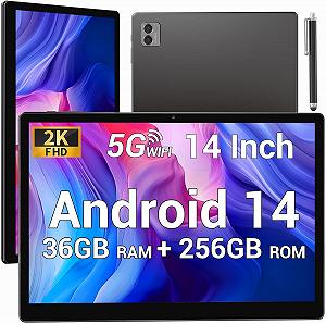 Планшет 11" Full HD DEEMWOLF P7 12+24/256 ГБ 4G 2 SIM 8 ядер Android 14 11580 мАч Black - Фото 1