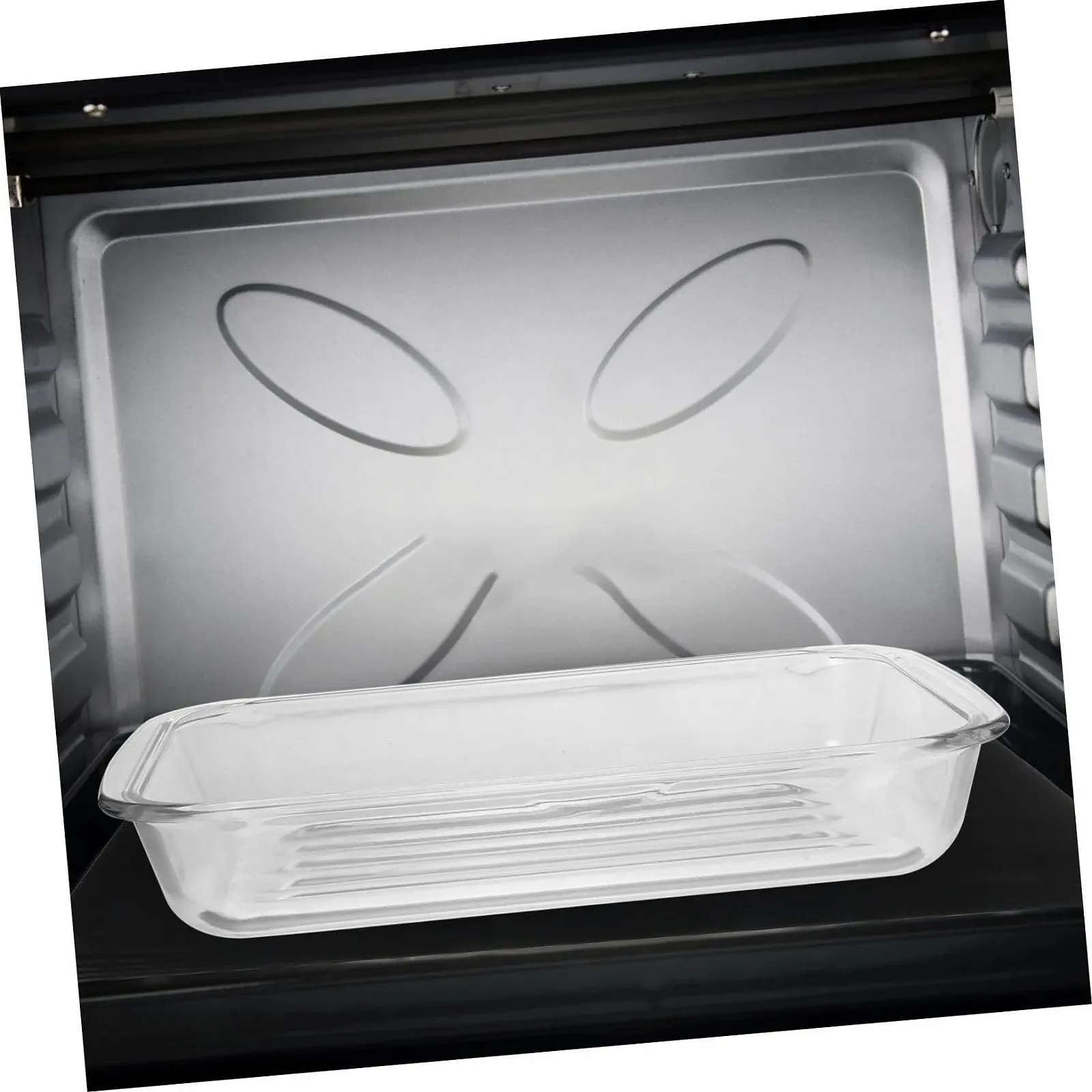 Форма для запікання велика термостійка скляна для духовки та мікрохвильової печі прозора, фото №6