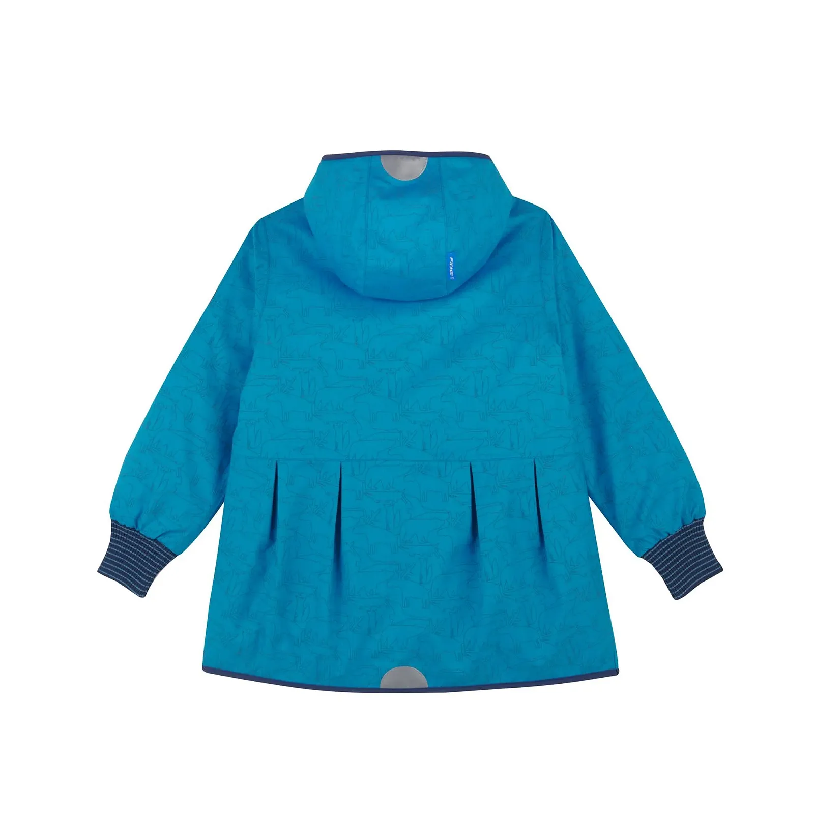 Куртка 2-в-1 Finkid Aina Ice для девочек, для активного отдыха, со съемной стеганой подкладкой и светоотражающим принтом животных, фото №5