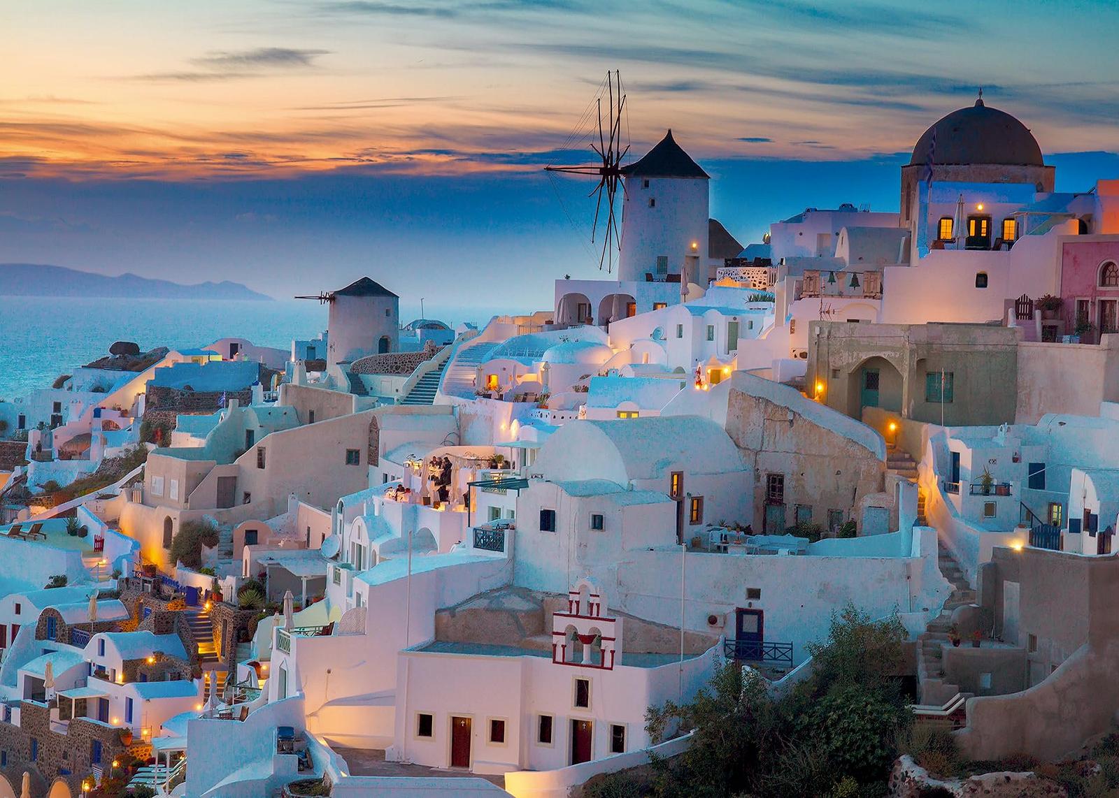 Пазл Ravensburger Evening in Santorini Greece 12000663 1000 элементов, фото №1
