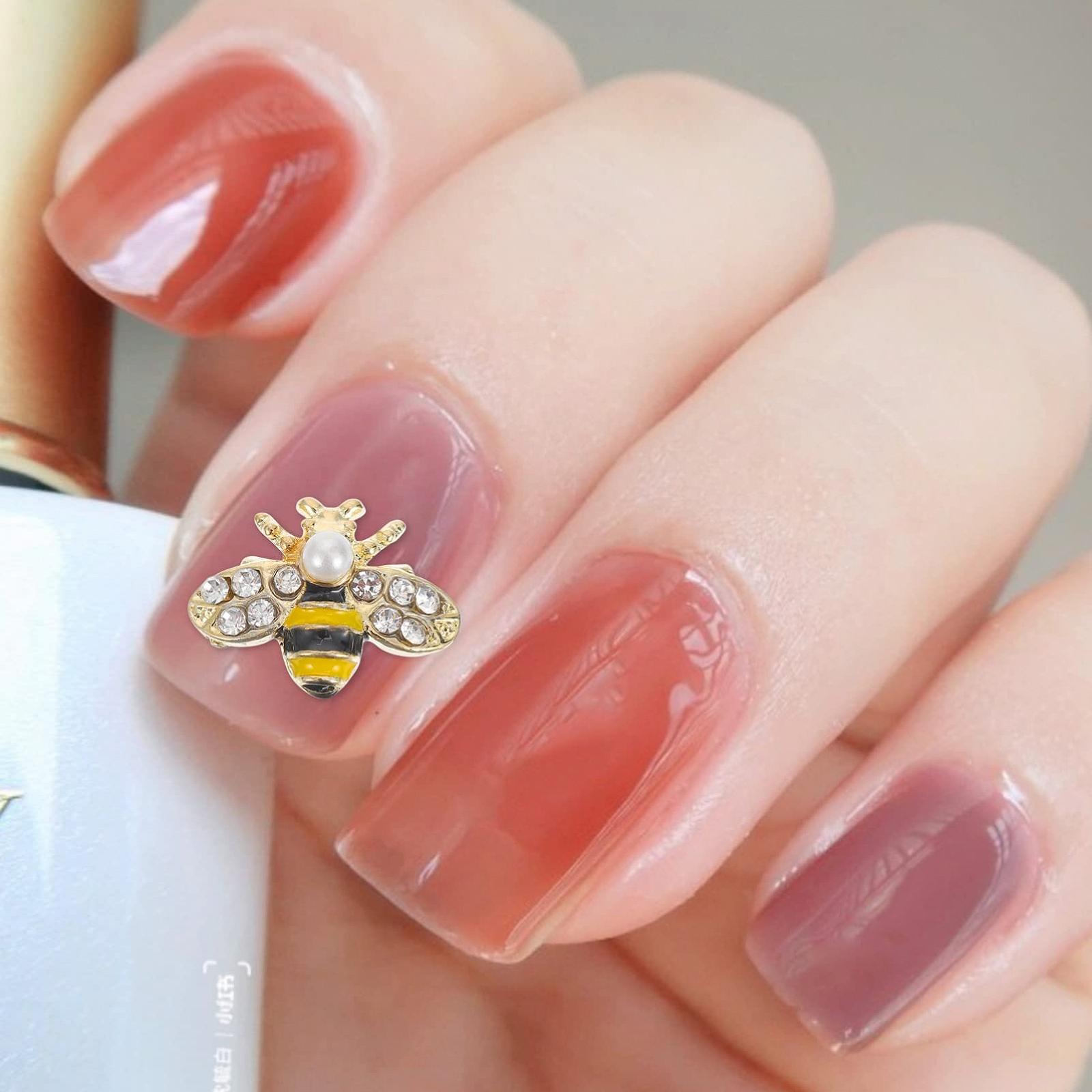 Прикраси для нігтів у формі бджілки minkissy, зроблені зі сплаву своїми руками, фото №4