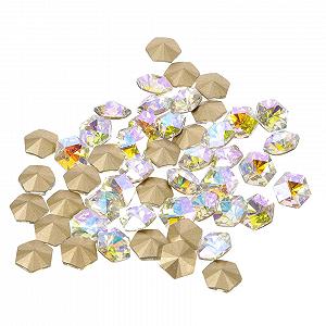 Кліпси для волосся FRCOLOR 50 шт. Камені для вечірнього манікюру Шестикутні - Фото 1
