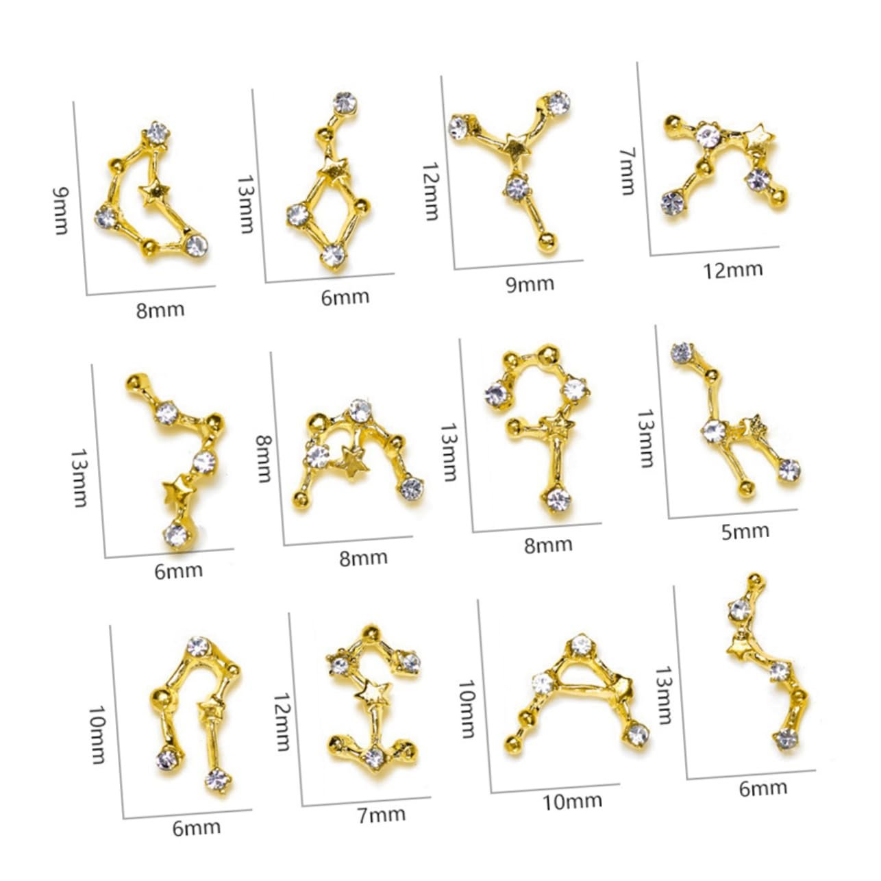 Диски для дизайна ногтей Знаки Зодиака FRCOLOR, 3 шт., фото №5