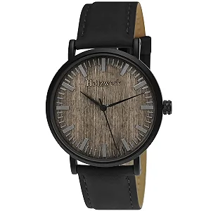 Часы Унисекс Holzwerk Germany Дизайнерские Плоские Мужские Женские Эко Натуральный Деревянный Ремешок Аналоговые Классические Кварцевые Коричневый Черный Кожаный Ремешок - Фото 1