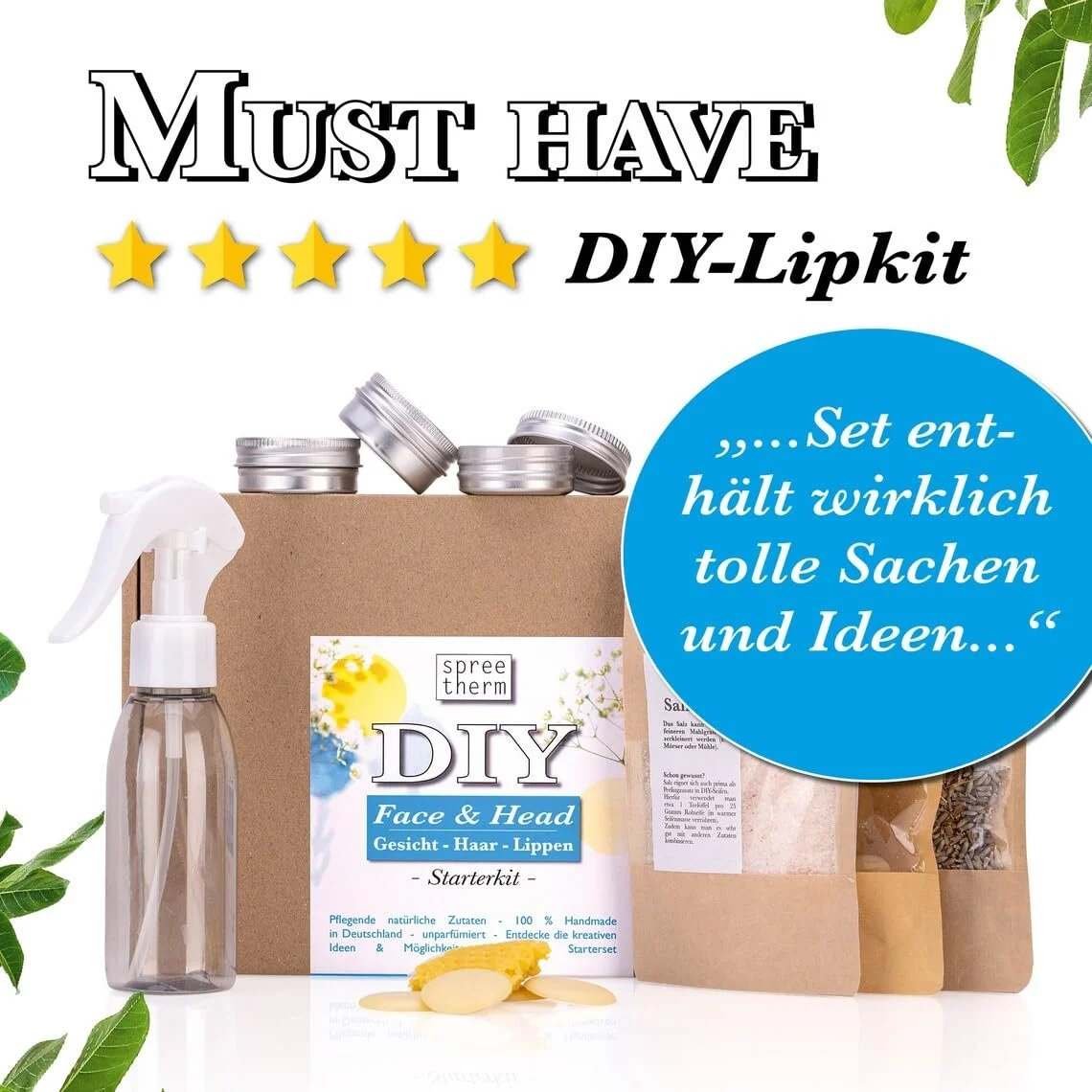 Набір для губ і догляду за обличчям DIY spreetherm, фото №1 Набір для губ і догляду за обличчям DIY spreetherm, фото №1