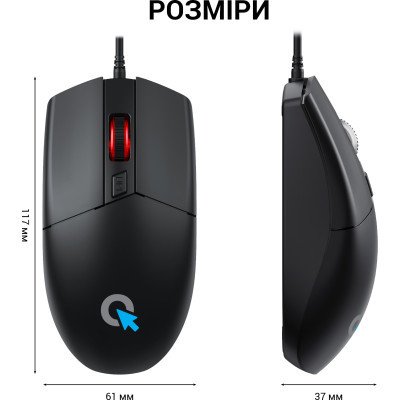Мышка OfficePro M115 USB Black (M115), фото №9 Мышка OfficePro M115 USB Black (M115), фото №9