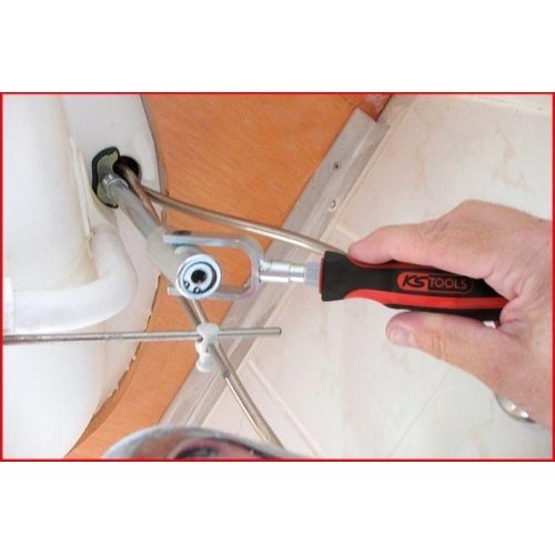 Ключ для смесителей KS TOOLS 116.2055 телескопический с 5 вставками, фото №2