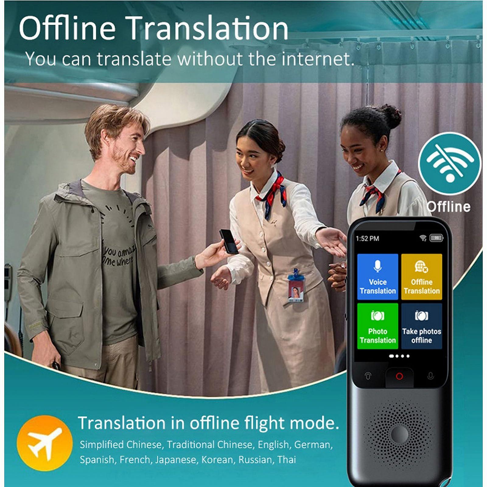 Перекладач іноземних мов з екраном 2,4 дюйма, онлайн і офлайн переклад 138 мовами, фото №3