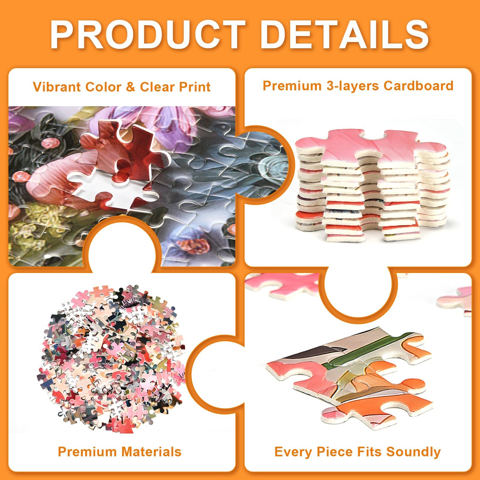 Пазл Highland Cow 1000 елементів 70 см x 50 см, фото №2