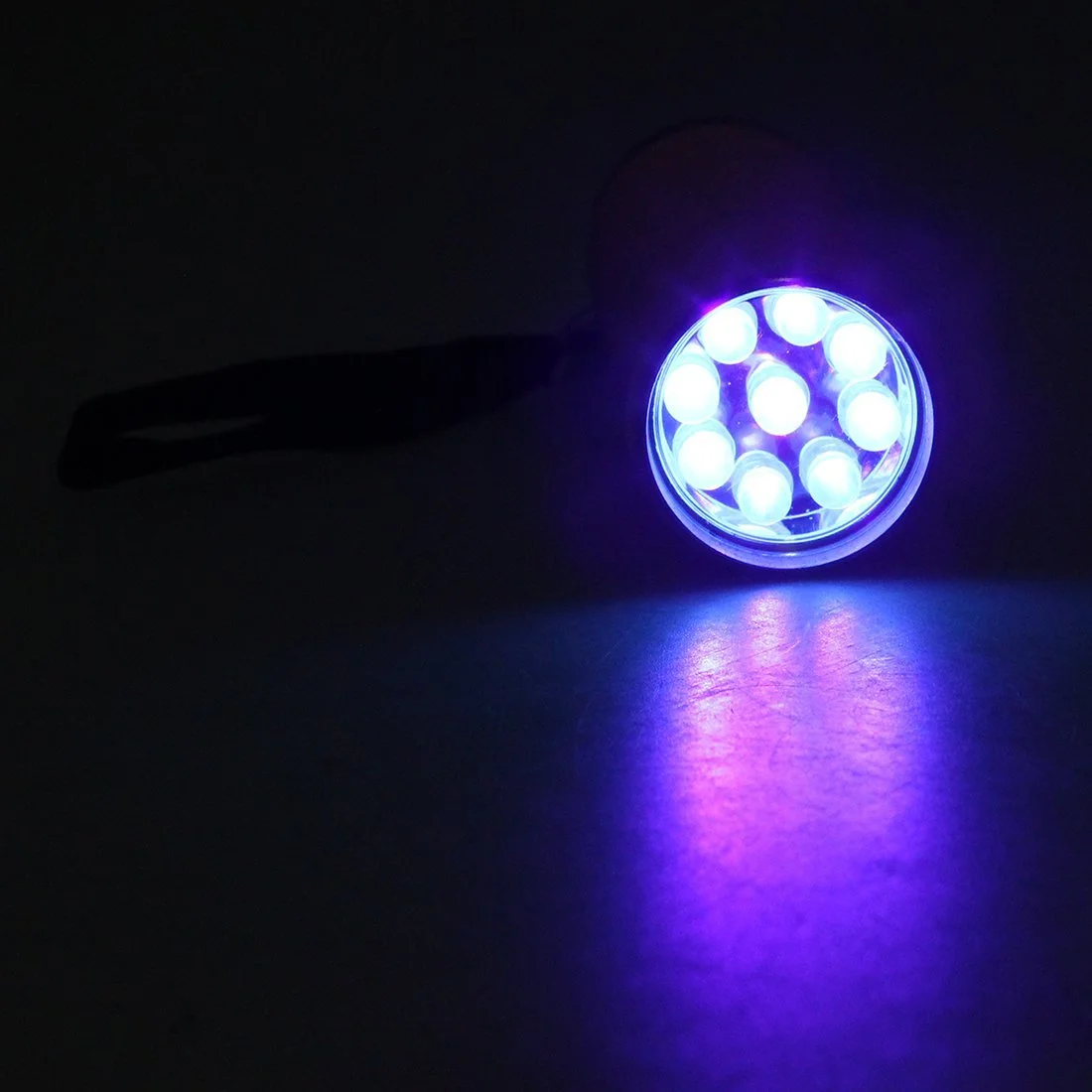 Ліхтарик Міні Outdoor Рожевий з гумовим покриттям 9-LED, фото №8