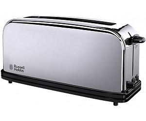 Russell Hobbs Тостер Chester 1000Вт метал довгі слоти сріблястий