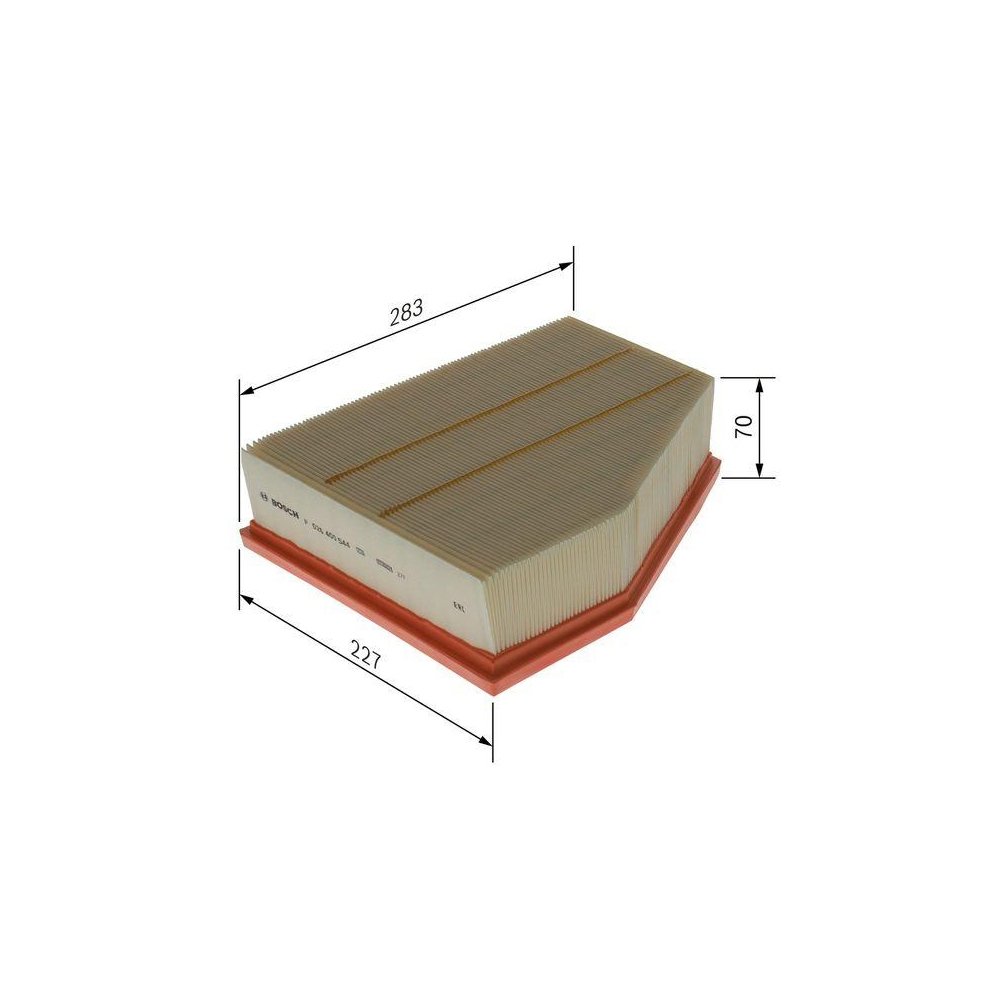 Фильтр воздушный BOSCH F 026 400 544 для AUDI SEAT VW, фото №1 Фильтр воздушный BOSCH F 026 400 544 для AUDI SEAT VW, фото №1